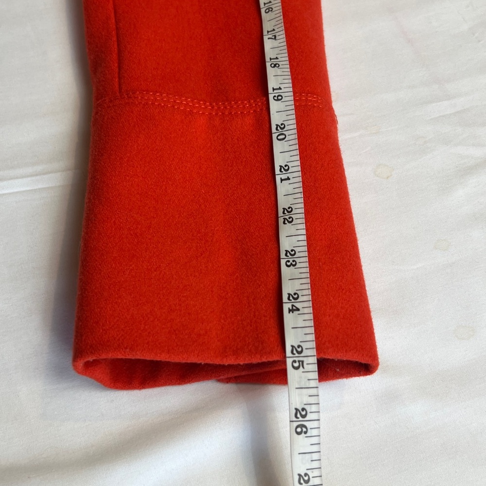 Michael Kors wool Double Breast Orange With Gold Buttons Peppy Peacoat SZ 10 - Picture 9 of 10